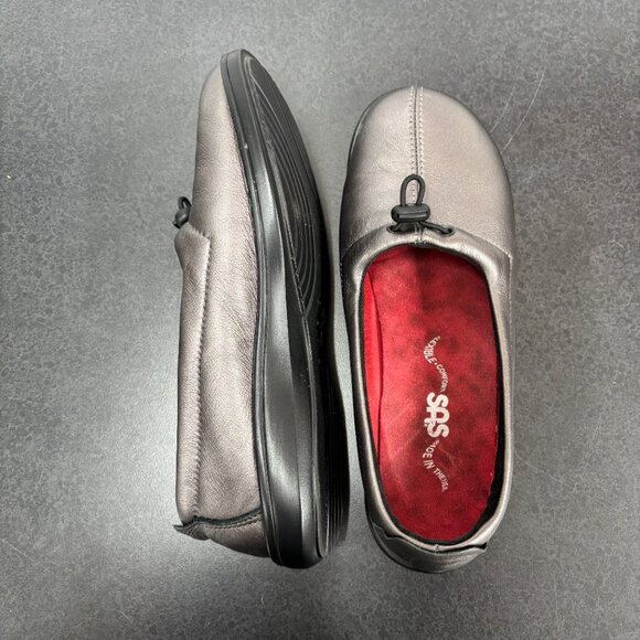 SAS Funk Women’s Comfort Shoes Sz 6.5 Slipon, Adjustable Elastic Toggle Leather - Picture 7 of 11